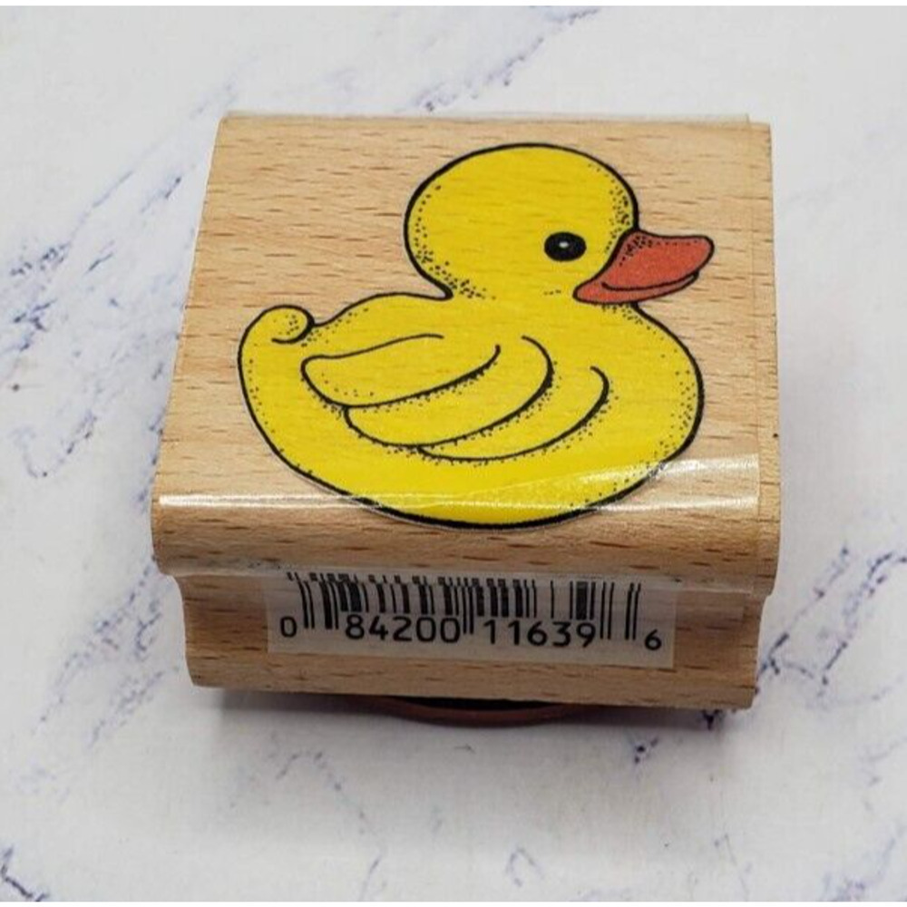 Rubber Ducky Child Bath Toy Wood Mounted Rubber Stamp by STAMP CRAFT